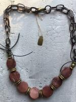 Afghan Jasper, Bali Brass Chain by Debe%20Dohrer