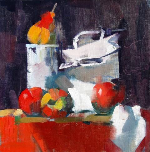 Red Apples & Pear by Maggie%20Siner