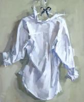 White Shirt Black Bow by Maggie Siner