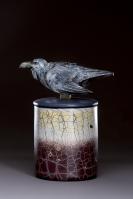 Raven Spirit Jar by Peter Wright