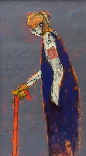 Woman With Cane by Robert%20Schlegel