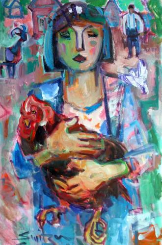 Girl,Goat,Chicken by Scott Switzer