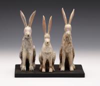 Three Blindfolded Rabbits by Stan Peterson
