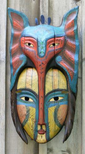 Blue Elephant Mask by John and Robin Gumaelius