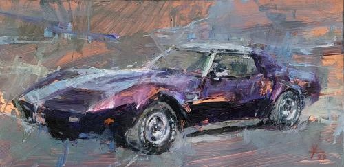 Purple Corvette by Donald Yatomi