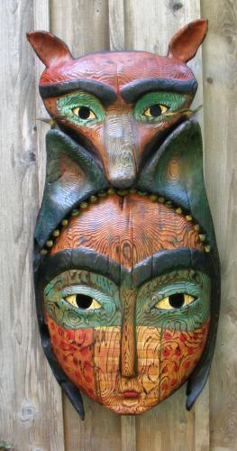 Green Eyed Fox Mask by John and Robin Gumaelius