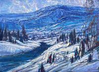 Winter Melody in Blue by Anton Pavlenko